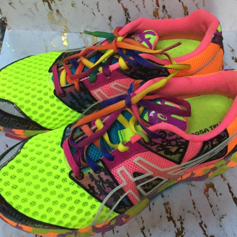 Neon ASICS  Running sneakers